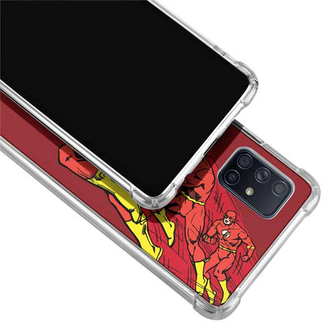 DC Comics The Flash Classic Art in Sequence Running pose Galaxy A51 5G Clear Case
