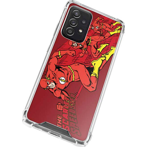 DC Comics The Flash Classic Art in Sequence Running pose Galaxy A52 5G Clear Case