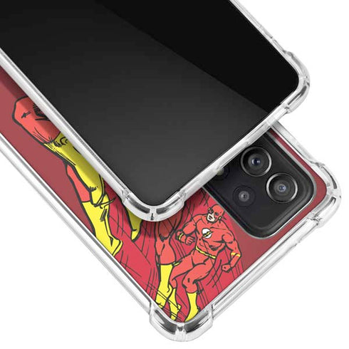DC Comics The Flash Classic Art in Sequence Running pose Galaxy A52 5G Clear Case