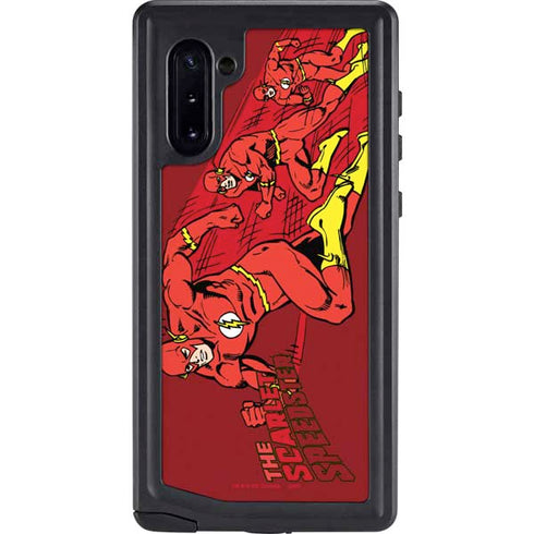 DC Comics The Flash Classic Art in Sequence Running pose Galaxy Note 10 Waterproof Case