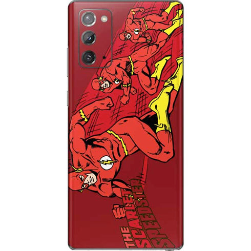 DC Comics The Flash Classic Art in Sequence Running pose Galaxy Note20 5G Skin