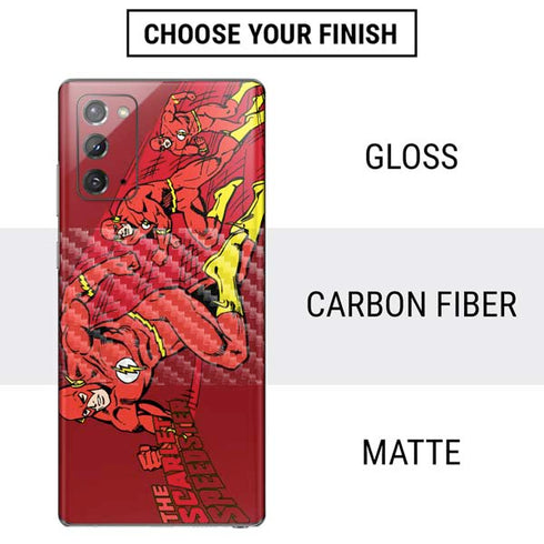 DC Comics The Flash Classic Art in Sequence Running pose Galaxy Note20 5G Skin