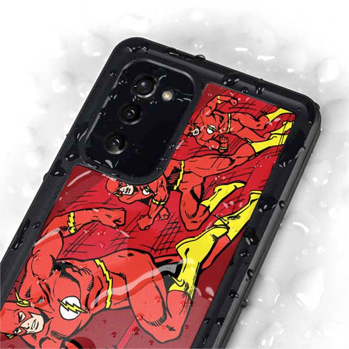 DC Comics The Flash Classic Art in Sequence Running pose Galaxy Note20 5G Waterproof Case