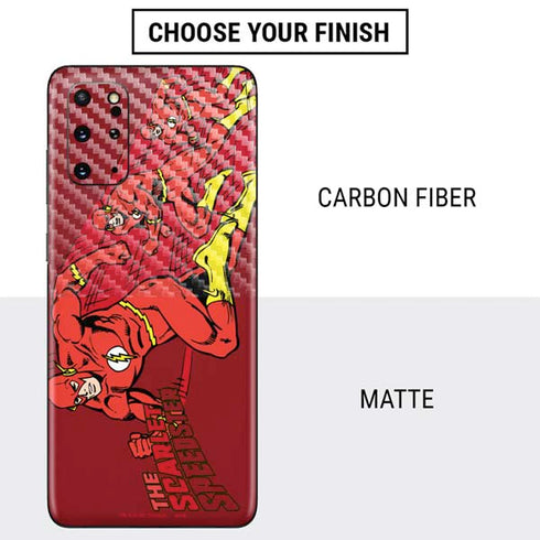DC Comics The Flash Classic Art in Sequence Running pose Galaxy S20 Plus Skin