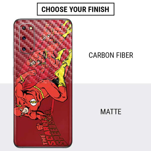 DC Comics The Flash Classic Art in Sequence Running pose Galaxy S20 Skin