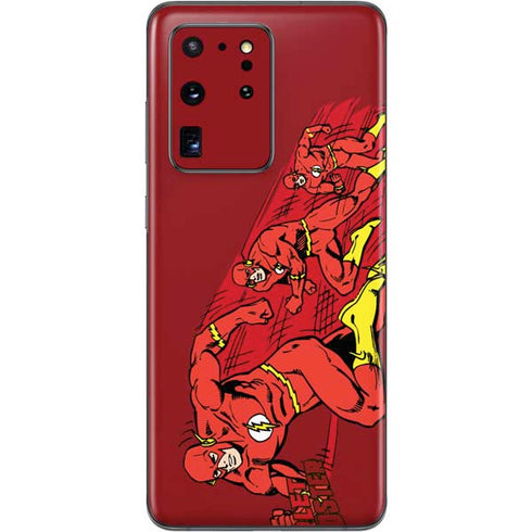 DC Comics The Flash Classic Art in Sequence Running pose Galaxy S20 Ultra 5G Skin