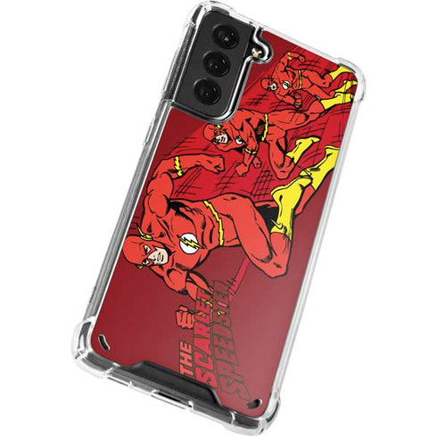 DC Comics The Flash Classic Art in Sequence Running pose Galaxy S21 5G Clear Case