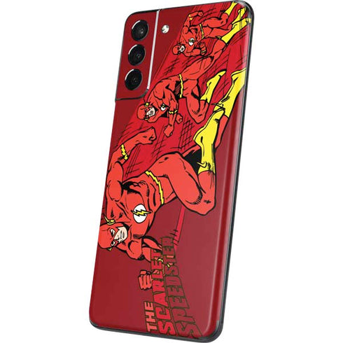 DC Comics The Flash Classic Art in Sequence Running pose Galaxy S21 Plus 5G Skin