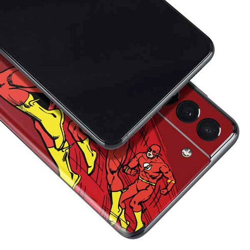 DC Comics The Flash Classic Art in Sequence Running pose Galaxy S21 Plus 5G Skin