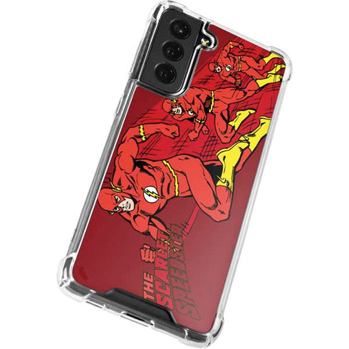 DC Comics The Flash Classic Art in Sequence Running pose Galaxy S22 Clear Case