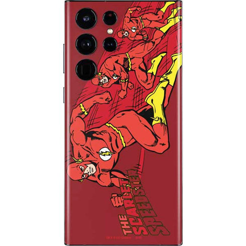 DC Comics The Flash Classic Art in Sequence Running pose Galaxy S22 Ultra Skin