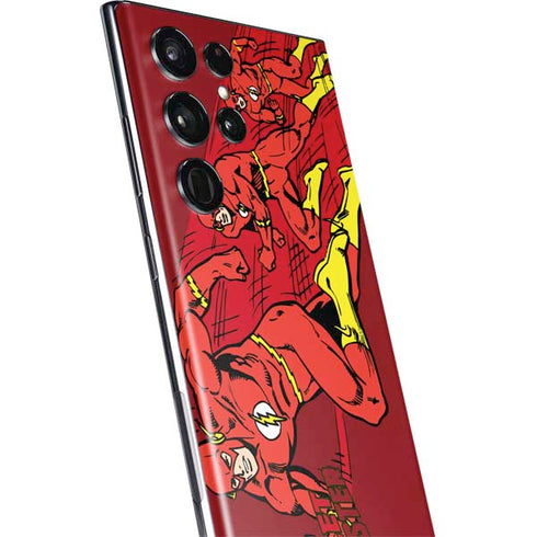 DC Comics The Flash Classic Art in Sequence Running pose Galaxy S22 Ultra Skin