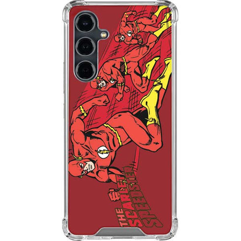 DC Comics The Flash Classic Art in Sequence Running pose Galaxy S23 FE Clear Case