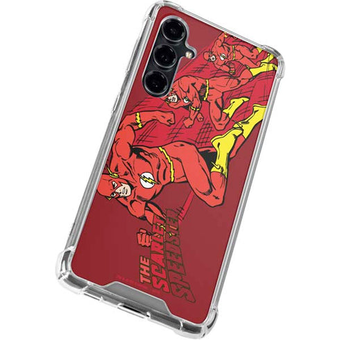 DC Comics The Flash Classic Art in Sequence Running pose Galaxy S23 FE Clear Case