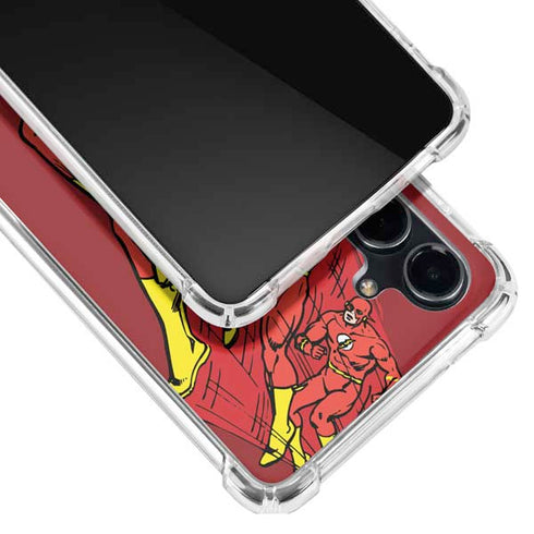 DC Comics The Flash Classic Art in Sequence Running pose Galaxy S23 FE Clear Case
