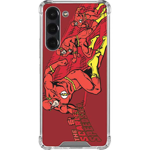 DC Comics The Flash Classic Art in Sequence Running pose Galaxy S23 Plus Clear Case