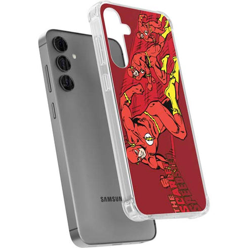 DC Comics The Flash Classic Art in Sequence Running pose Galaxy S24 Plus Clear Case