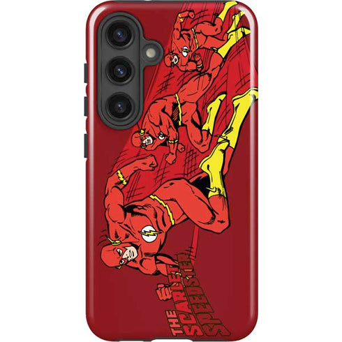 DC Comics The Flash Classic Art in Sequence Running pose Galaxy S24 Plus Impact Case