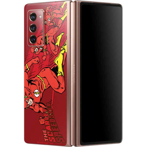 DC Comics The Flash Classic Art in Sequence Running pose Galaxy Z Fold2 5G Skin