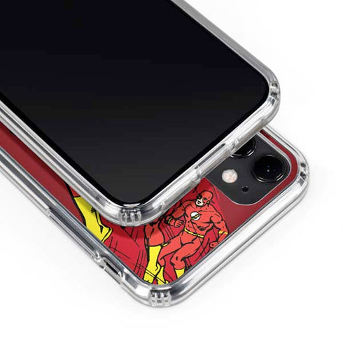 DC Comics The Flash Classic Art in Sequence Running pose iPhone 11 Clear Case