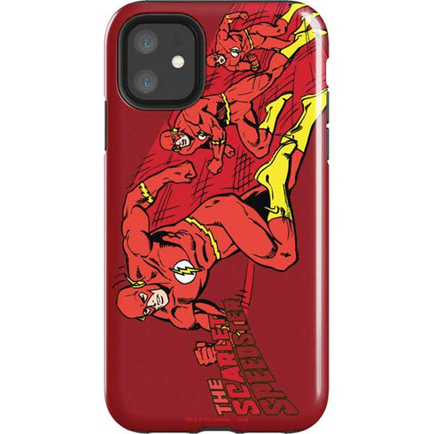 DC Comics The Flash Classic Art in Sequence Running pose iPhone 11 Impact Case