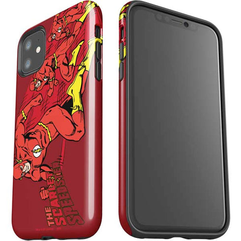 DC Comics The Flash Classic Art in Sequence Running pose iPhone 11 Impact Case