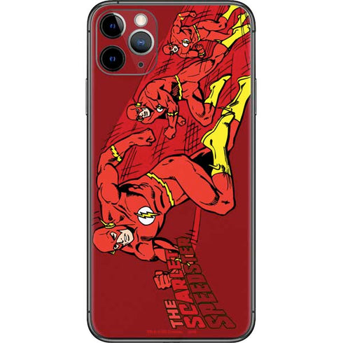 DC Comics The Flash Classic Art in Sequence Running pose iPhone 11 Pro Max Skin