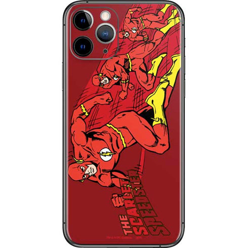 DC Comics The Flash Classic Art in Sequence Running pose iPhone 11 Pro Skin