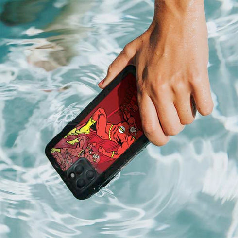 DC Comics The Flash Classic Art in Sequence Running pose iPhone 11 Pro Waterproof Case