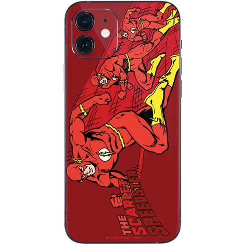 DC Comics The Flash Classic Art in Sequence Running pose iPhone 12 Mini Skin