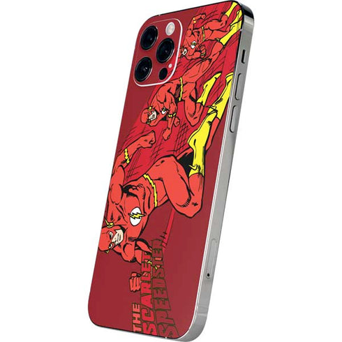 DC Comics The Flash Classic Art in Sequence Running pose iPhone 12 Pro Skin