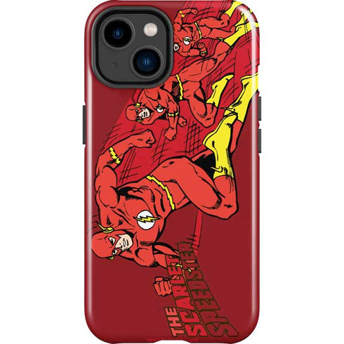 DC Comics The Flash Classic Art in Sequence Running pose iPhone 15 Plus Impact Case