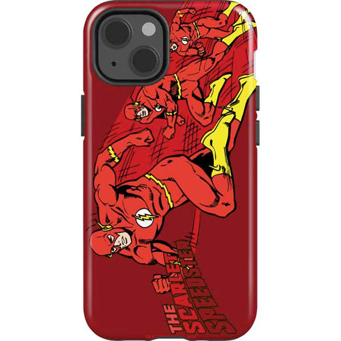 DC Comics The Flash Classic Art in Sequence Running pose iPhone 15 Impact Case