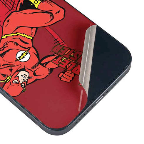 DC Comics The Flash Classic Art in Sequence Running pose iPhone 15 Plus Skin