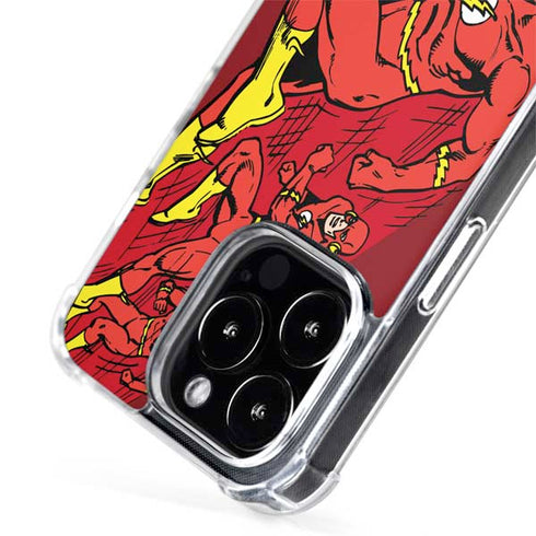 DC Comics The Flash Classic Art in Sequence Running pose iPhone 15 Pro MagSafe Case
