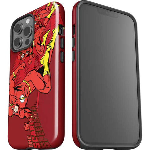 DC Comics The Flash Classic Art in Sequence Running pose iPhone 15 Pro Max Impact Case