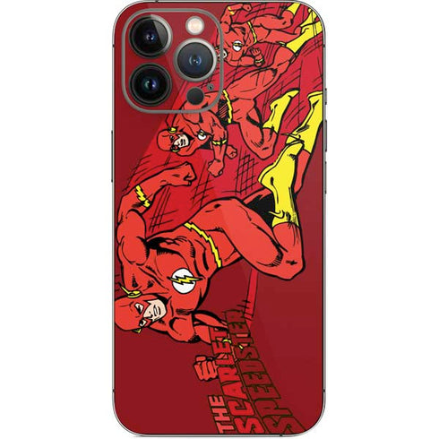 DC Comics The Flash Classic Art in Sequence Running pose iPhone 14 Pro Max Skin