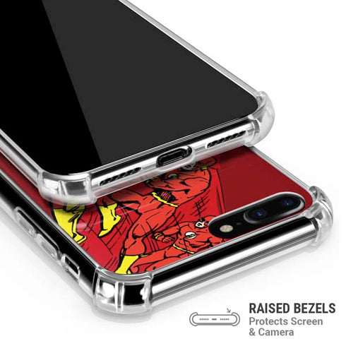 DC Comics The Flash Classic Art in Sequence Running pose iPhone 7/8 Plus Clear Case
