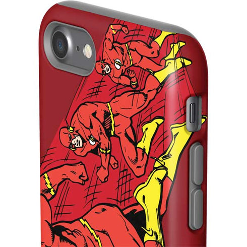 DC Comics The Flash Classic Art in Sequence Running pose iPhone SE (2nd & 3rd Gen) Pro Case