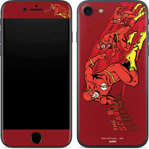 DC Comics The Flash Classic Art in Sequence Running pose iPhone SE (2nd & 3rd Gen) Skin