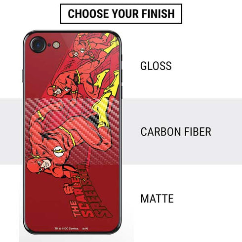 DC Comics The Flash Classic Art in Sequence Running pose iPhone SE (2nd & 3rd Gen) Skin