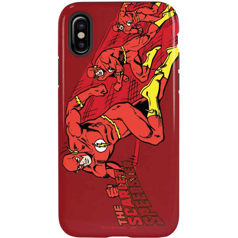 DC Comics The Flash Classic Art in Sequence Running pose iPhone X Pro Case