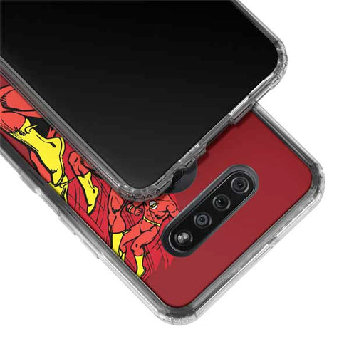 DC Comics The Flash Classic Art in Sequence Running pose LG K51/Q51 Clear Case