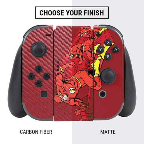 DC Comics The Flash Classic Art in Sequence Running pose Nintendo Switch Bundle Skin