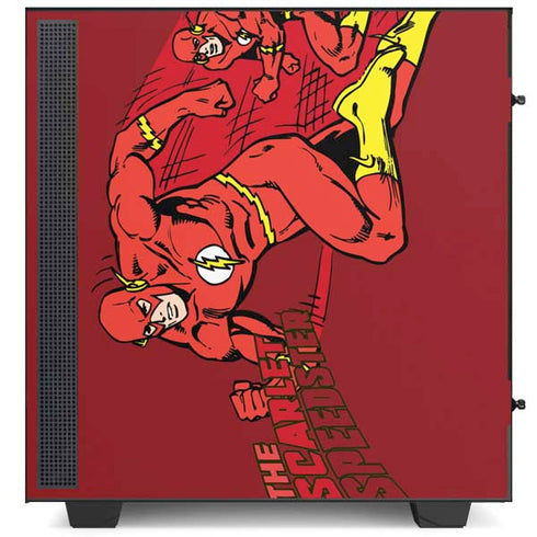 DC Comics The Flash Classic Art in Sequence Running pose NZXT H510 Compact ATX Mid-Tower Case Skin