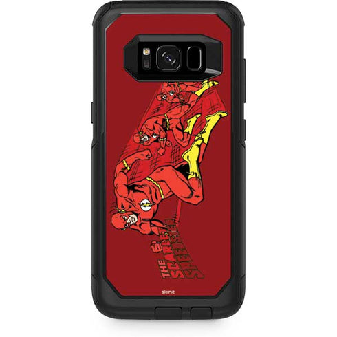 DC Comics The Flash Classic Art in Sequence Running pose Otterbox Commuter Galaxy Skin