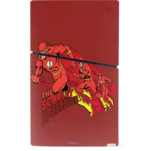 DC Comics The Flash Classic Art in Sequence Running pose PS5 Slim Digital Edition Console Skin