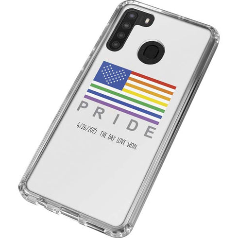 6-26 The Day Love Won Galaxy A21 Clear Case