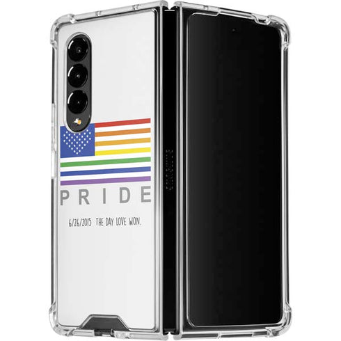 6-26 The Day Love Won Galaxy Z Fold4 5G Clear Case
