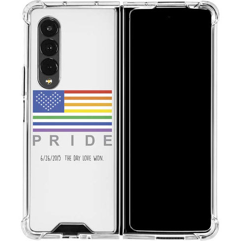 6-26 The Day Love Won Galaxy Z Fold4 5G Clear Case